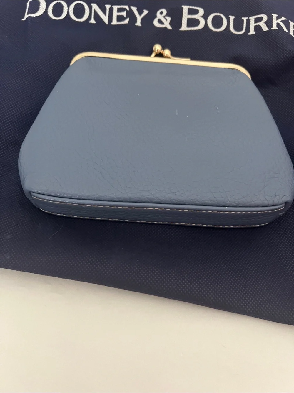 Dooney & Burke Belvedere Logo Lock Shoulder Bag with Kisslock Wallet